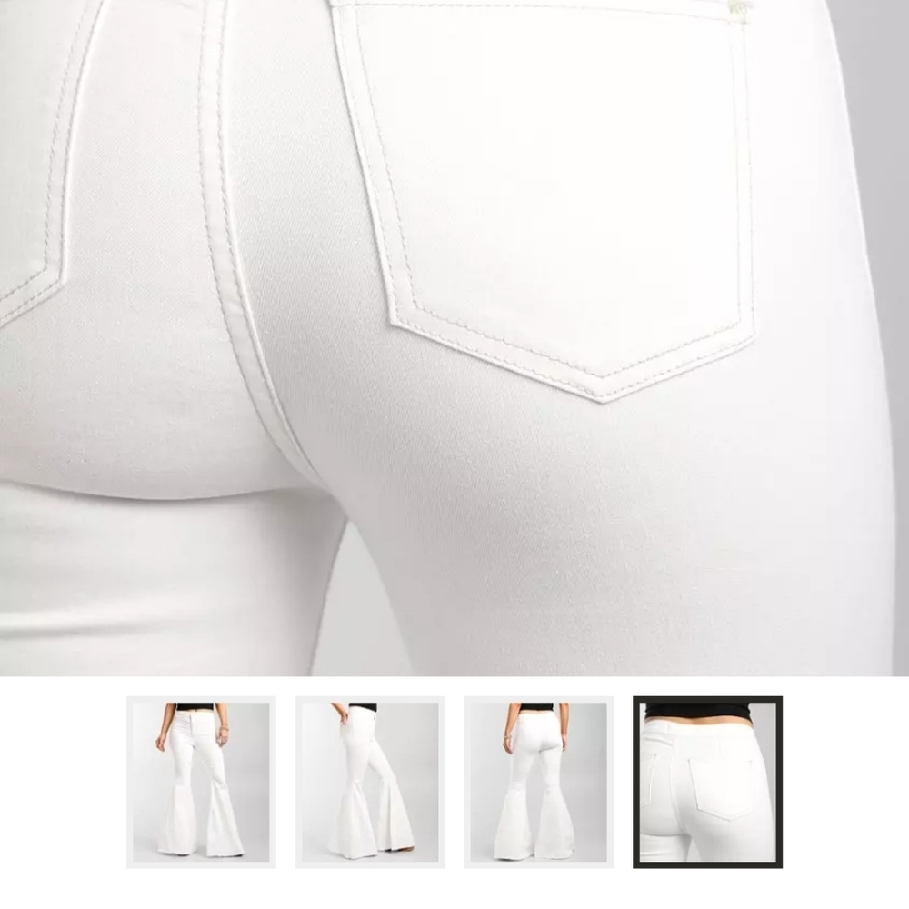 Free people just float on flare stretch jeans size 28 regular White - Picture 3 of 13